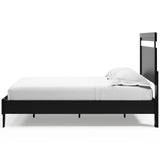 Finch Black Queen Panel Platform Bed with Dresser and Nightstand (Online Special Price) - Ornate Home