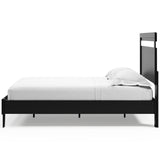 Finch Black Queen Panel Platform Bed with Dresser and Nightstand - Ornate Home