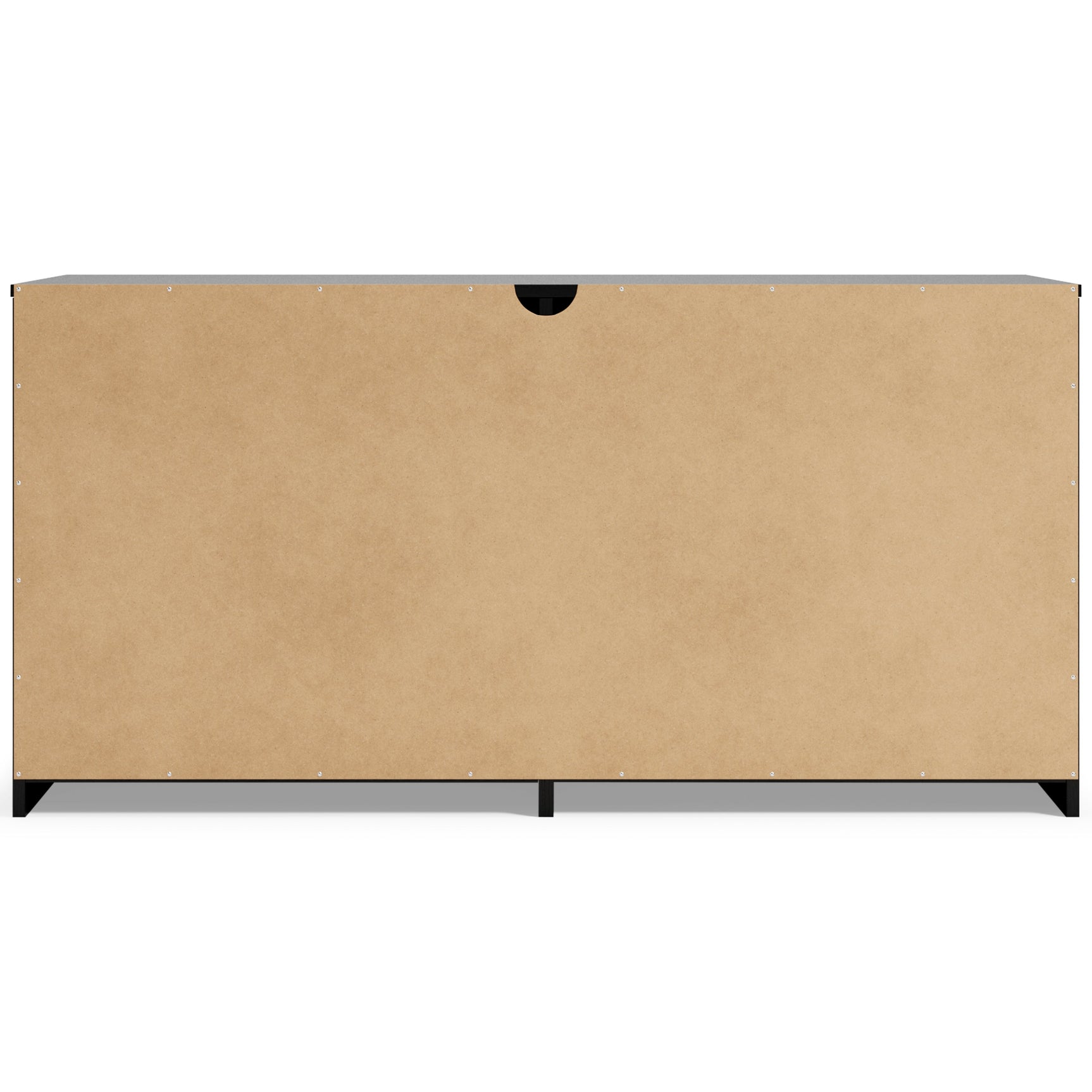 Finch Black Six Drawer Wide Dresser - Ornate Home