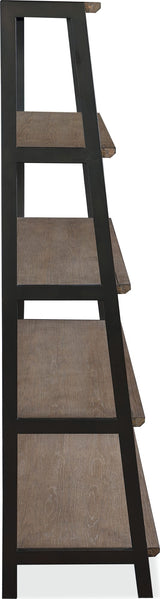 Finch Buckwheat/Antique Bronze Wood and Metal Etagere Bookcase - Ornate Home