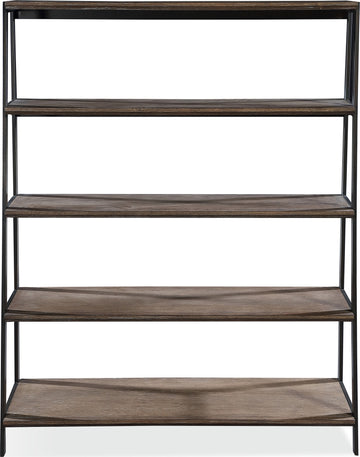 Finch Buckwheat/Antique Bronze Wood and Metal Etagere Bookcase - Ornate Home