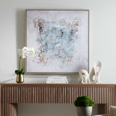 Find Me Here Multicolor Abstract Framed Canvas Art - Ornate Home