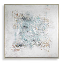 Find Me Here Multicolor Abstract Framed Canvas Art - Ornate Home