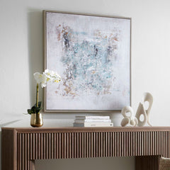 Find Me Here Multicolor Abstract Framed Canvas Art - Ornate Home