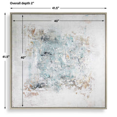 Find Me Here Multicolor Abstract Framed Canvas Art - Ornate Home