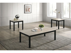 Findlay Light Gray 3 Pc. Table Set - Ornate Home