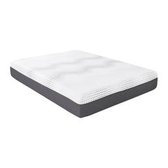 Findlay White 12" California King Green Tea Gel-Infused Memory Foam Hybrid Mattress - Ornate Home