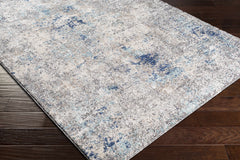 Findochty Blue&Gray Abstract Area Rug - Ornate Home