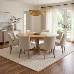 Finial Beige Wool Area Rug - Ornate Home