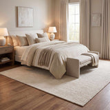 Finial Beige Wool Area Rug - Ornate Home