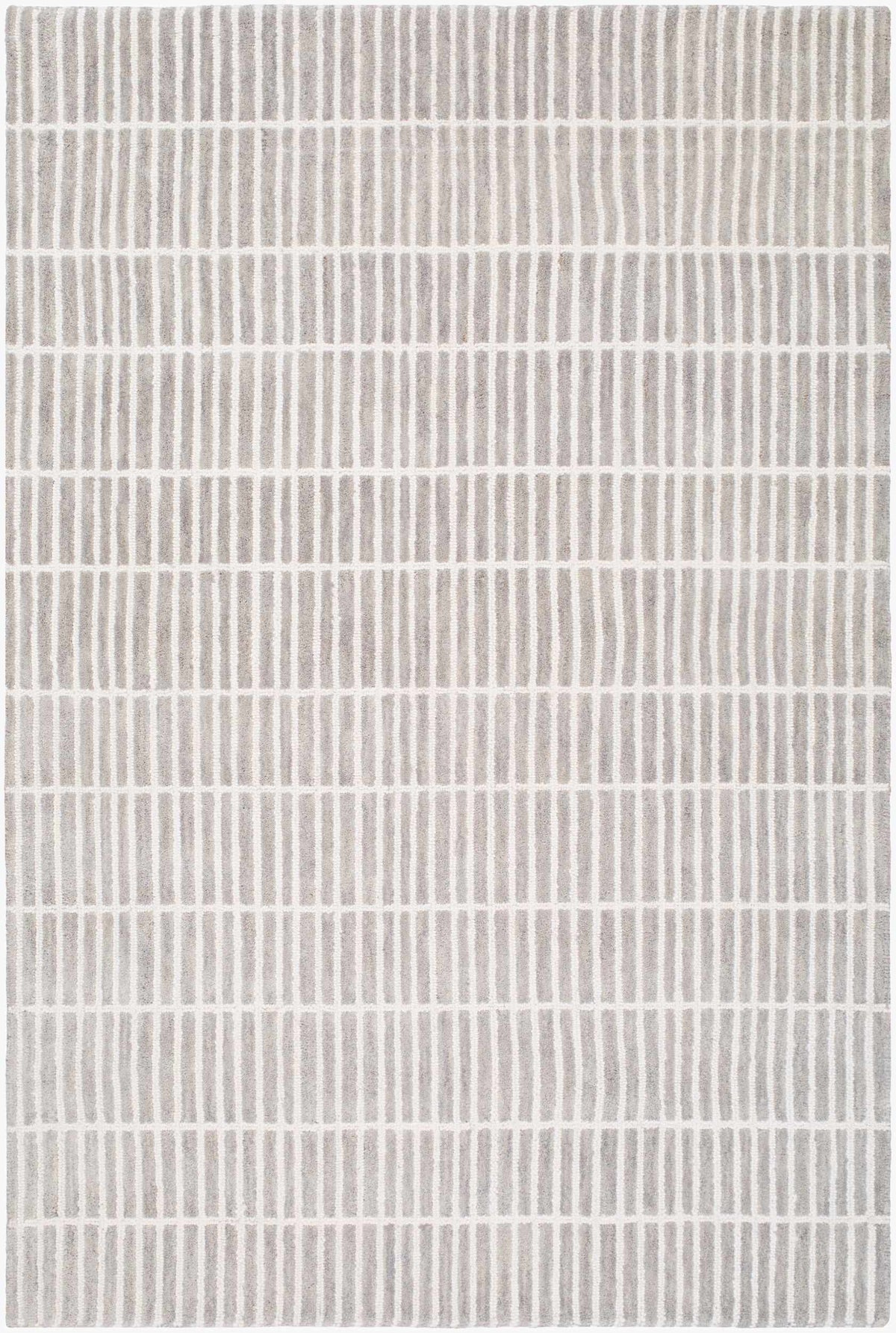 Finial Gray Wool Area Rug - Ornate Home