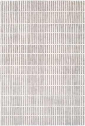 Finial Gray Wool Area Rug - Ornate Home