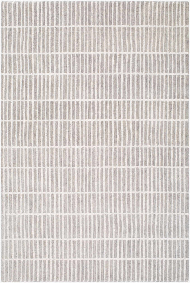 Finial Gray Wool Area Rug - Ornate Home