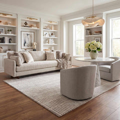 Finial Gray Wool Area Rug - Ornate Home