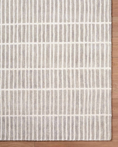 Finial Gray Wool Area Rug - Ornate Home