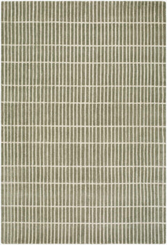 Finial Olive Wool Area Rug - Ornate Home