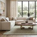 Finial Olive Wool Area Rug - Ornate Home