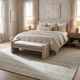 Finial Olive Wool Area Rug - Ornate Home