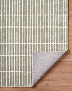 Finial Olive Wool Area Rug - Ornate Home