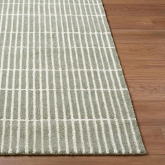 Finial Olive Wool Area Rug - Ornate Home