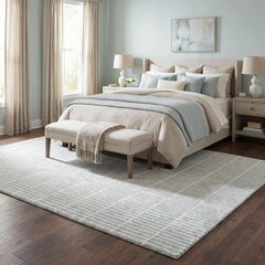 Finial Sage Wool Area Rug - Ornate Home