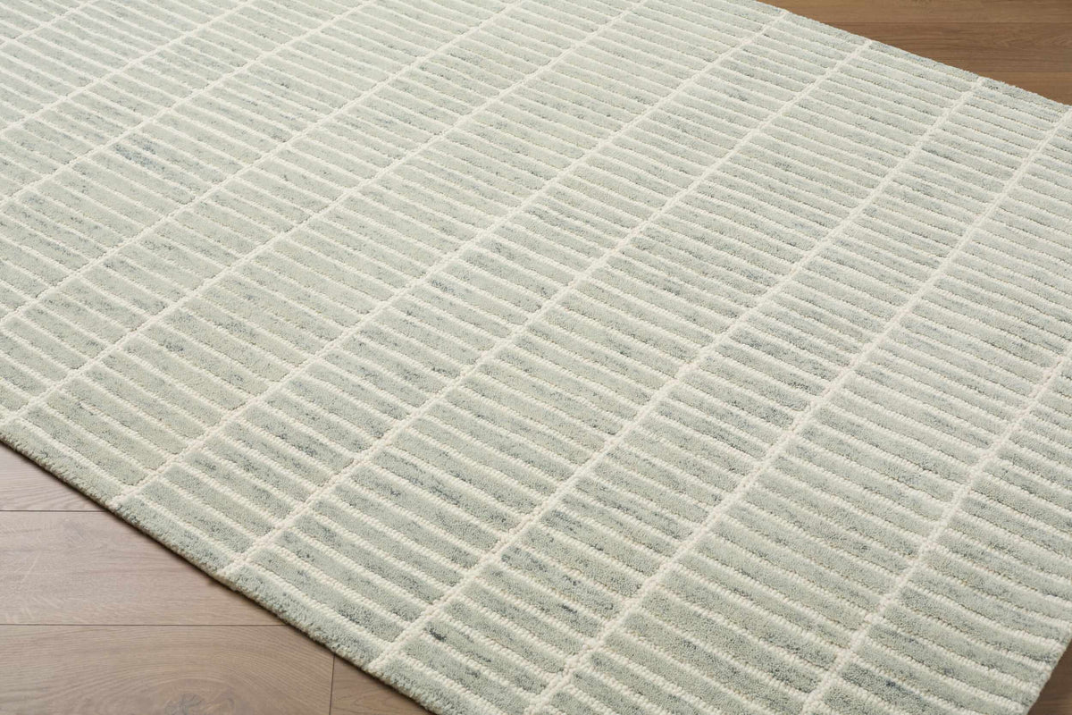 Finial Sage Wool Area Rug - Ornate Home