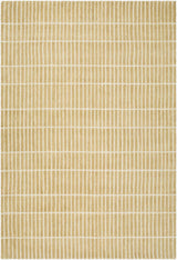 Finial Yellow Wool Area Rug - Ornate Home