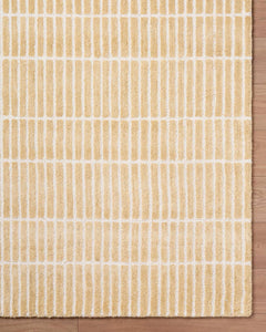 Finial Yellow Wool Area Rug - Ornate Home