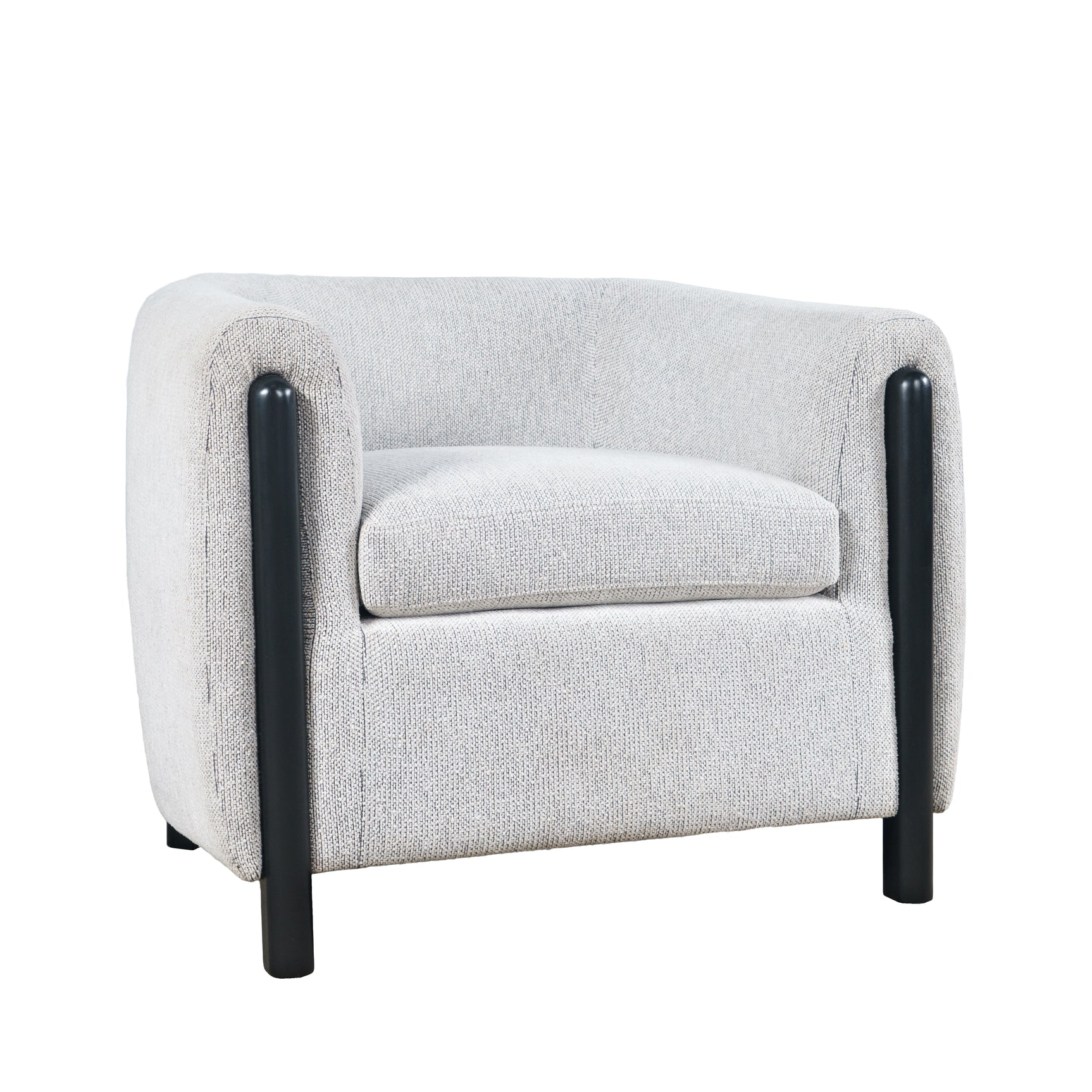Finn Black Accent Chair - Ornate Home