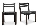 Finn Black Dining Chair (Set of 2) - Ornate Home