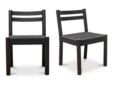 Finn Black Dining Chair (Set of 2) - Ornate Home