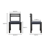 Finn Black Dining Chair (Set of 2) - Ornate Home