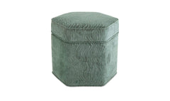Finn Blue Storage Ottoman - Ornate Home