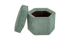 Finn Blue Storage Ottoman - Ornate Home