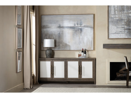 Finn Brown/White Four-Door Sideboard - Ornate Home