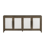 Finn Brown/White Four-Door Sideboard - Ornate Home
