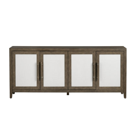 Finn Brown/White Four-Door Sideboard - Ornate Home