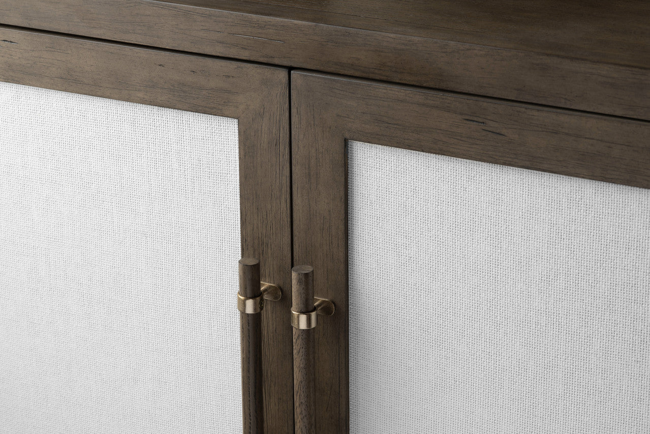 Finn Brown/White Four-Door Sideboard - Ornate Home