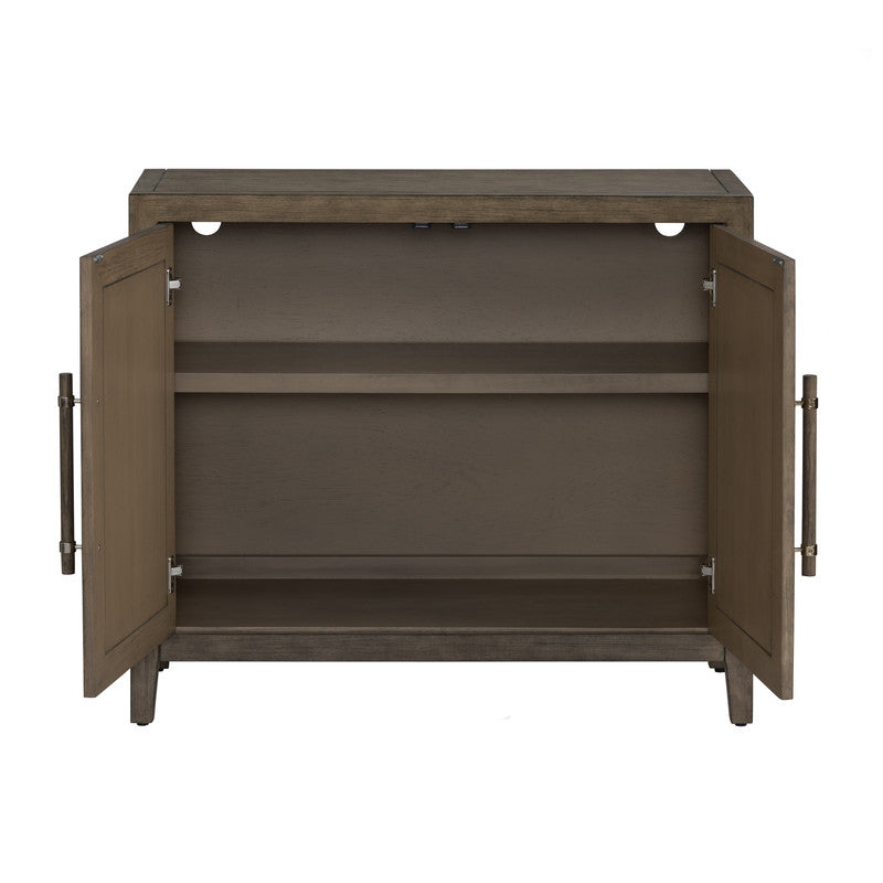 Finn Brown/White Two-Door Cabinet - Ornate Home