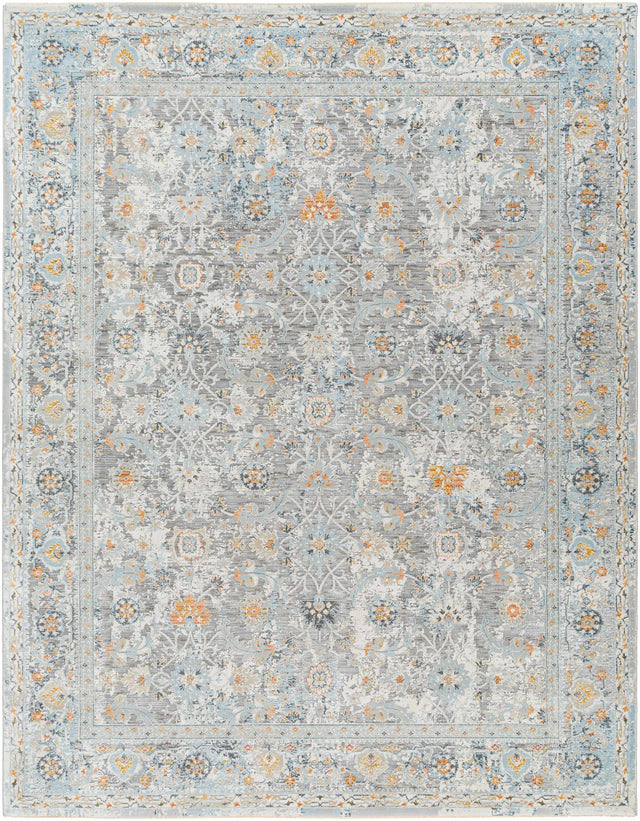 Finn Silver Blue Area Rug - Clearance - Ornate Home