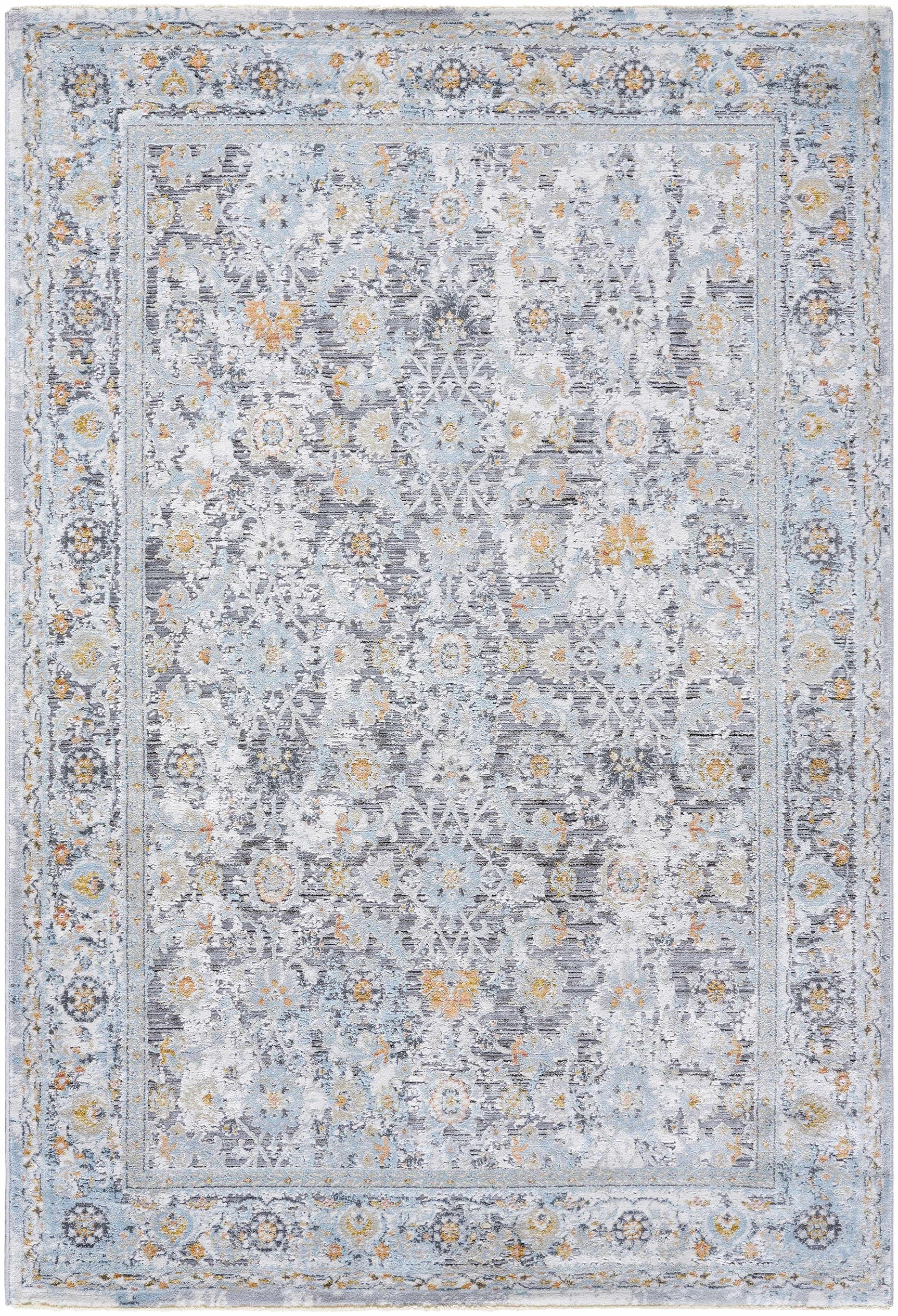 Finn Silver Blue Area Rug - Clearance - Ornate Home