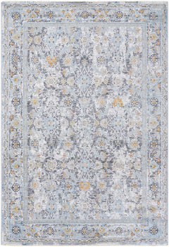Finn Silver Blue Area Rug - Clearance - Ornate Home