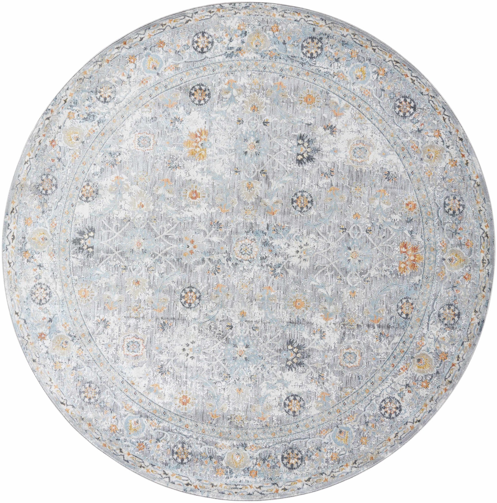 Finn Silver Blue Area Rug - Clearance - Ornate Home