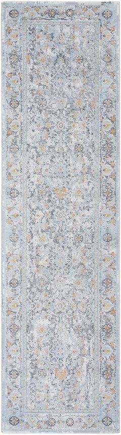 Finn Silver Blue Area Rug - Clearance - Ornate Home