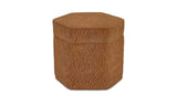 Finn Terracotta Storage Ottoman - Ornate Home