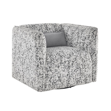 Finnegan Gray Swivel Chair - Ornate Home
