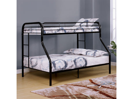Finnerty Black Twin/ Full Bunk Bed - Ornate Home