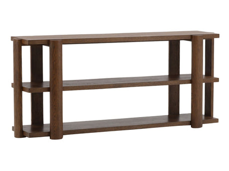 Finnian Brown Low Bookcase - Ornate Home