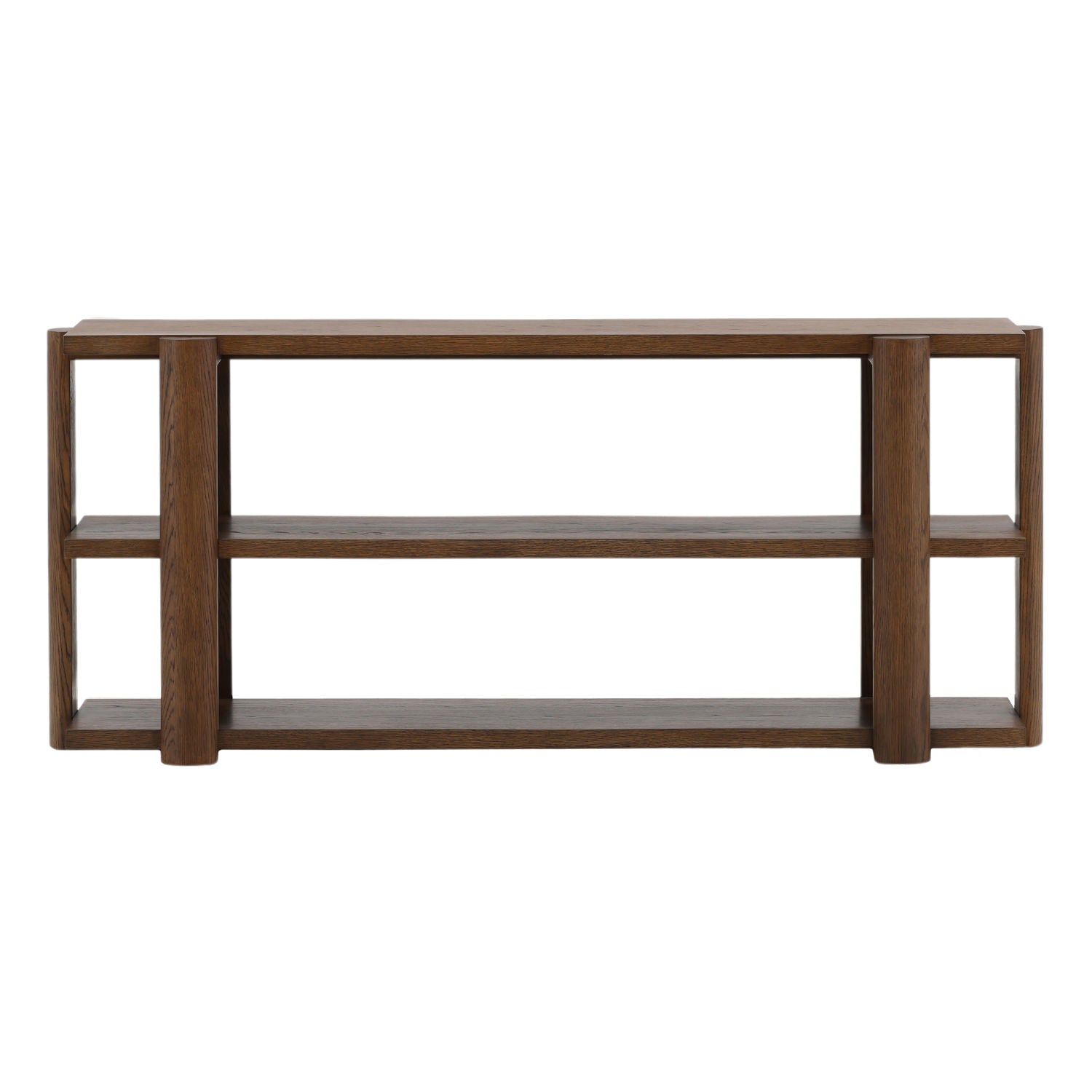 Finnian Brown Low Bookcase - Ornate Home