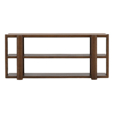 Finnian Brown Low Bookcase - Ornate Home